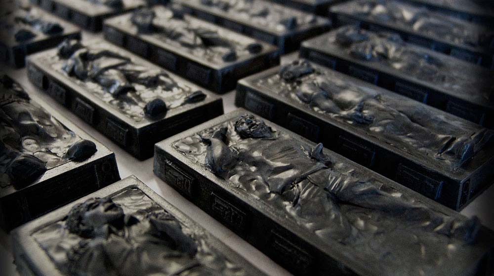 Custom Carbonite portrait replica